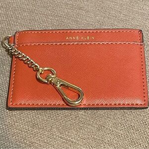 👚Anne Kline Card Holder Gold tone Keychain